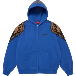 Толстовка с капюшоном Wings Zip Up унисекс Supreme, синий
