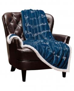 Премиум-плед, дарящий теплые объятия и чувство сочувствия Chanasya, Blue