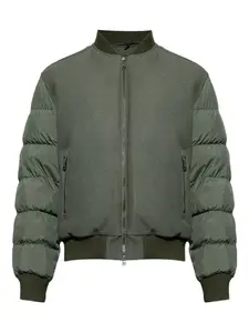 Стеганая куртка из шерсти Add, зеленый