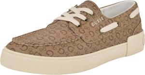 Кроссовки Guess Men's Silzon Boat Shoe, Light Brown Logo Multi 230