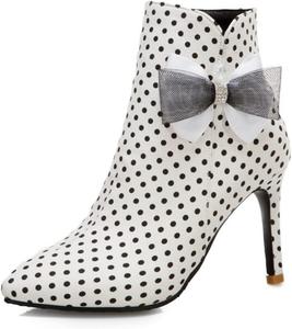 Женские ботильоны YDYCG большого размера 34-43, с острым носком, на тонком высоком каблуке, с молнией, для улицы, сексуальные для вечеринок и свадеб (Цвет: черный, размер обуви: 6.5)