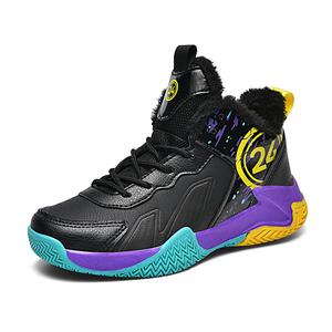 Непромокаемые утепленные баскетбольные кроссовки Mid-Top для детей TONYBEAR, фиолетовый