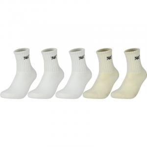 Комплект высоких носков до колена для мужчин 361°, 5 pack (белый 3+бежевый 2)