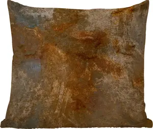 Подушка для улицы - Ржавчина - Золото - Бронза - 50x50 см - Водонепроницаемая - Подушка для отдыха - Удобная - Подушка с изображением MuchoWow