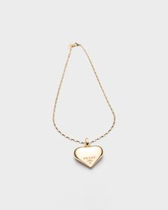 Prada Колье с кулоном средней величины Eternal Gold из желтого золота