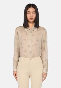 Блуза Trussardi CON STAMPA, Cream Pisa/White