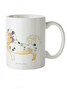 Детская кружка с изображением австралийской овчарки, без слов, белого цвета Mr. & Mrs. Panda