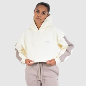 SMILODOX Женская укороченная толстовка с капюшоном Amaya Cream