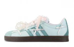 Adidas Neo Женские противоскользящие кроссовки VL Court 2.0 Low Top Skateboard белые зеленые