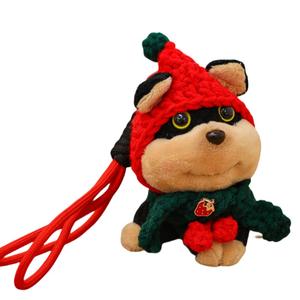 Плюшевая кукла щенка с пчелкой, высота 13 см MIXIANG, Bee Dog-Warm Winter Style