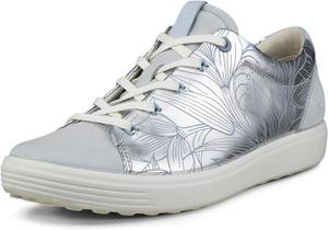 Женские кроссовки ECCO Soft 7 Floral, серебро