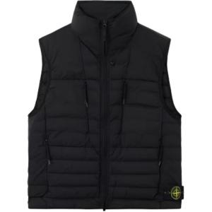 STONE ISLAND Бесшовная стеганая жилетка, Black