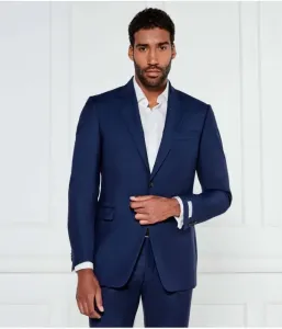 Элегантный шерстяной жакет Джастин regular fit Tiger Of Sweden, темно-синий