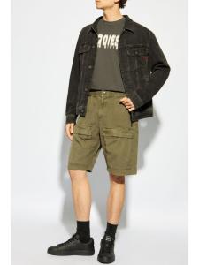 Diesel шорты из хлопка P-Beeck, зеленый