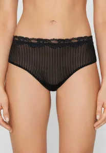 Гламурные ребристые стринги Tezenis, Black