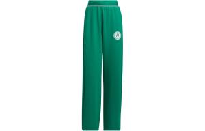 Трикотажные спортивные штаны женские зеленые Adidas