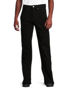 Джинсы прямого кроя с отделкой под змеиную кожу RTA, цвет Black Snake