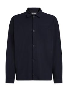 Karl Lagerfeld Рубашка на пуговицах комфортного кроя в темно-синем цвете