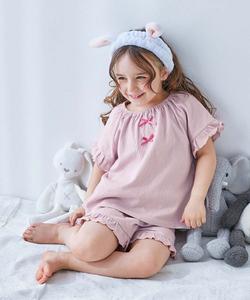 Мягкая и удобная пижама с оборками, пижама с коротким рукавом, домашняя одежда, весна/лето 2015 Devirock, цвет 002-Pink