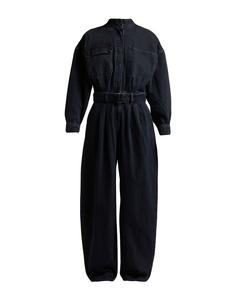 Джинсовый комбинезон The Cocoon Jumpsuit Frame, черный