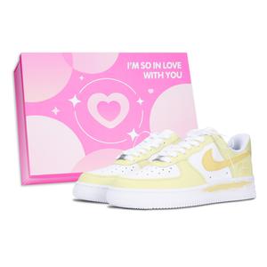 Nike Кроссовки Air Force 1 Low Top для скейтбординга, унисекс, розовые