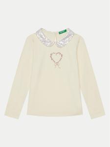 Блуза стандартного кроя United Colors Of Benetton, экрю