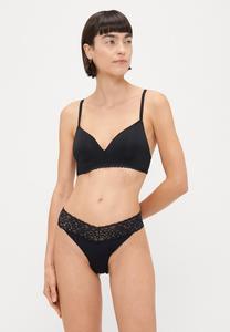 Трусы ONLY ONLCHLOE GLITTER THONG 3 PACK, Black/Silver-Coloured/Black