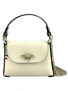 Наплечная сумка Florence Umhängetasche Leder beige ca. 19cm