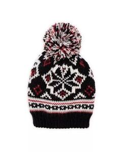 Женская шапка-бини с исландским узором Muk Luks, черный