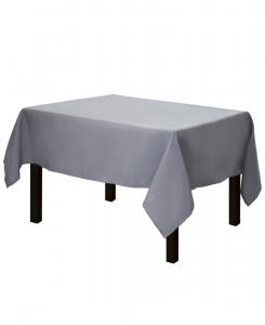 Квадратная скатерть - 52 x 52 дюйма - Прочный, моющийся полиэстер - Для небольших квадратных или круглых столов Gee Di Moda, Charcoal