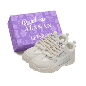 Низкие повседневные туфли женские Alxnan, Yellow+Box