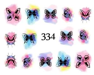 Водные наклейки для ногтей - №334, inna