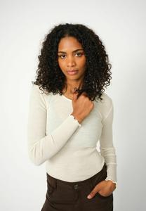 Топ Mos Mosh Long sleeved top, Ecru/Off-White