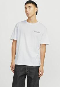 Футболка с принтом RUNDHALS Jack & Jones PREMIUM, белый