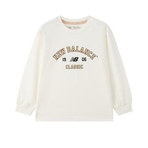 Футболка для детей Crew Neck Moderate New Balance, айвори белый