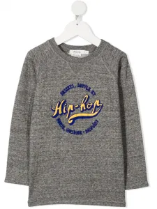 Футболка с принтом Bonpoint, серый