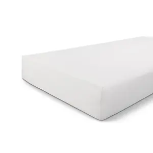 Простыня на резинке трикотажная стрейч белая - 90x200/210 см Walra