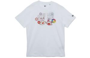 Белая футболка свободного кроя New Era x Takashi Murakami Kaikai Kiki, Белый
