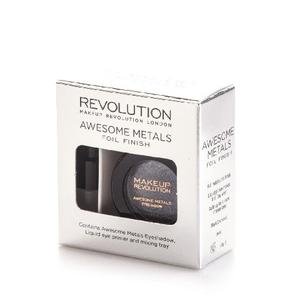 Makeup Revolution, Awesome Metals Foil Finish, Black Diamond Metallic Eyeshadow, 6 г