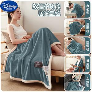 Disney Плед из молочного велюра 120х200 см, цвет Coral Blue, мягкий и комфортный