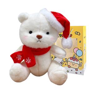 Рождественский шарнирный плюшевый мишка, плюшевая игрушка, высота 30см MENGMENGBUNNY