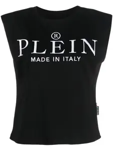 Топ с логотипом Philipp Plein, черный