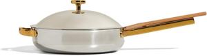 Сковорода Our Place Titanium Always Pan Pro с антипригарным покрытием и лопаткой 27 см, серебристый/золотой