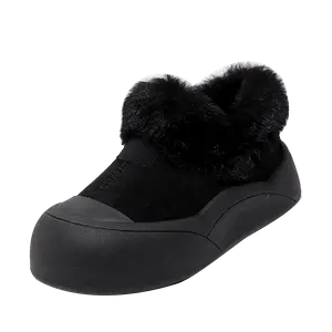 Прочные теплые короткие зимние ботинки для женщин Bull charm, Black