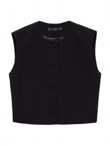 MANGO Жилет 'Cagliari' в черном цвете