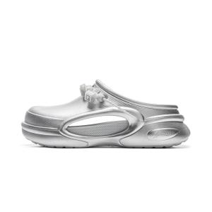 LOL x Мягкие износостойкие антибактериальные сандалии с закрытым носком, мужские, серебристые LINING, Silver