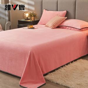 Yalu Флисовое покрывало на матрас 230х250 см, цвет Cherry Blossom Powder, мягкое и теплое