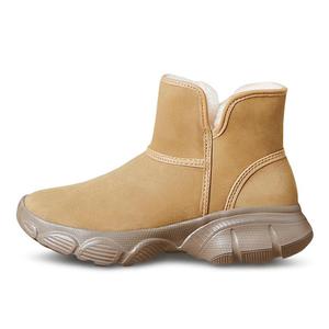 Теплые нескользящие короткие зимние ботинки для женщин Devanro, Camel