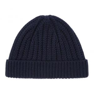 Moltrasio Turn Up Brim Beanie Loro Piana, marine синий