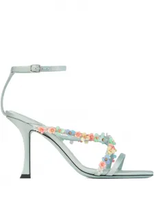 Босоножки Blanche 90 JIMMY CHOO, коричневый